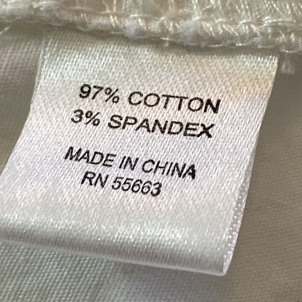 Athena Marie Elegant White Shirt with Pink Floral Embroidery Size XL - Picture 5 of 6